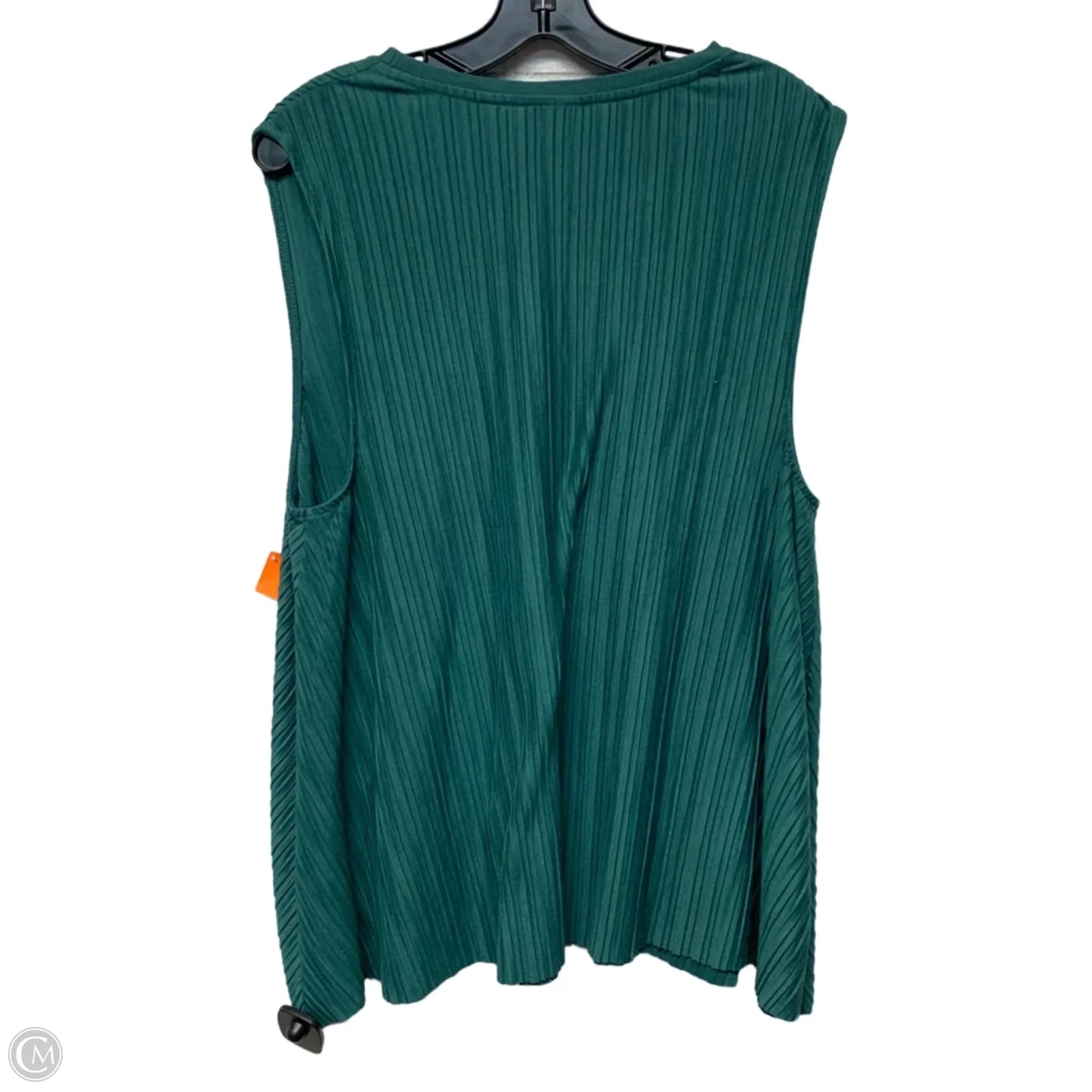 Top Sleeveless By A New Day In Green, Size: 1x