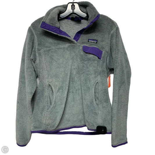Sweatshirt Collar By Patagonia In Grey, Size: S