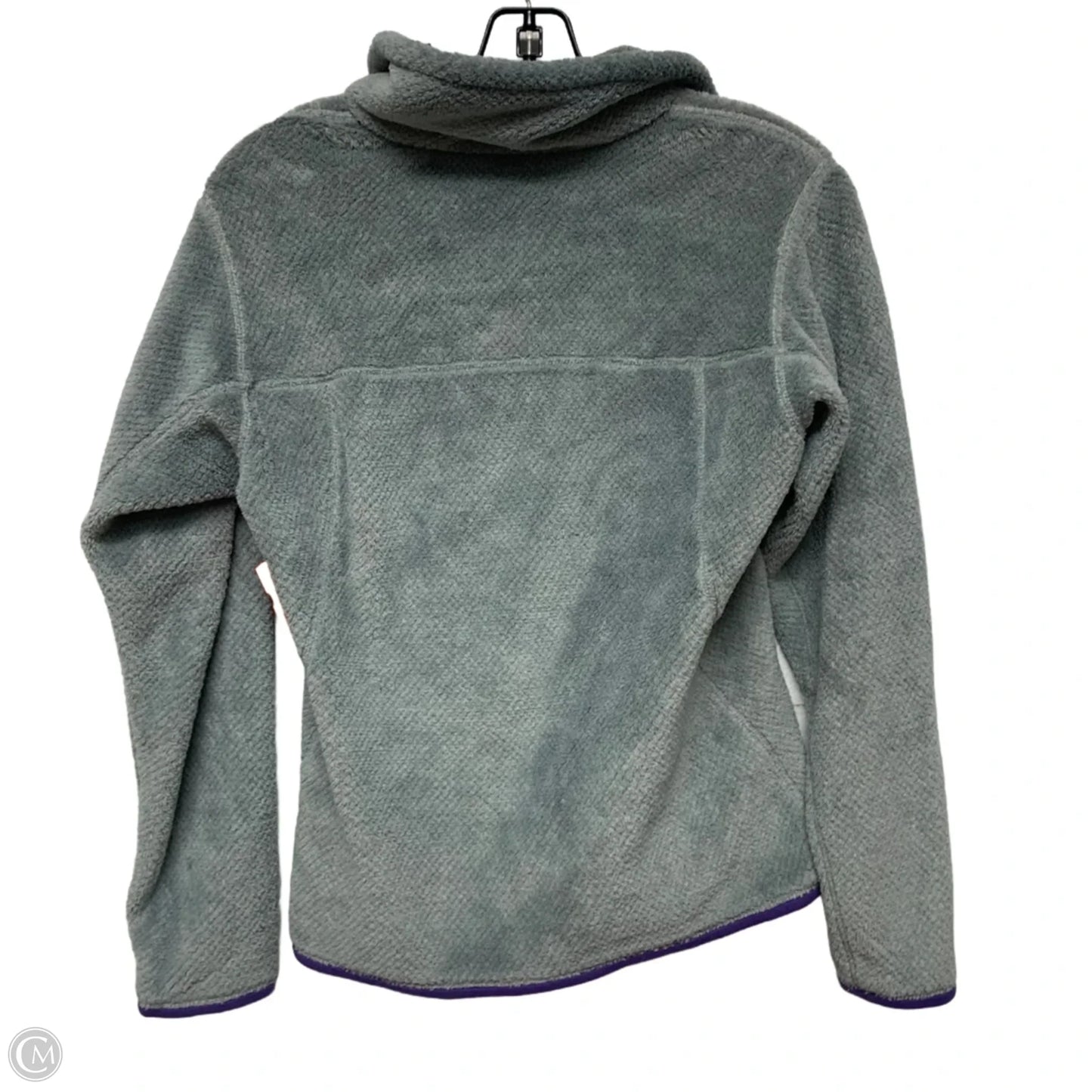 Sweatshirt Collar By Patagonia In Grey, Size: S