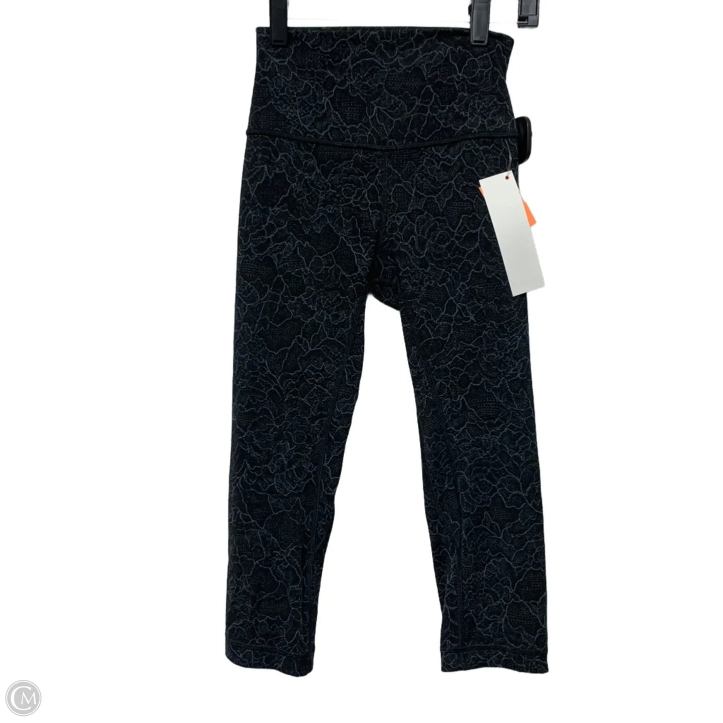 Athletic Leggings Capris By Lululemon In Black & Grey, Size: Xs