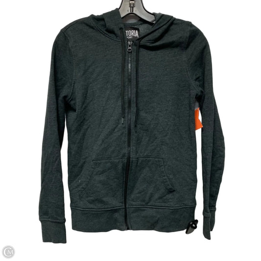 Athletic Jacket By Victorias Secret In Grey, Size: Xs