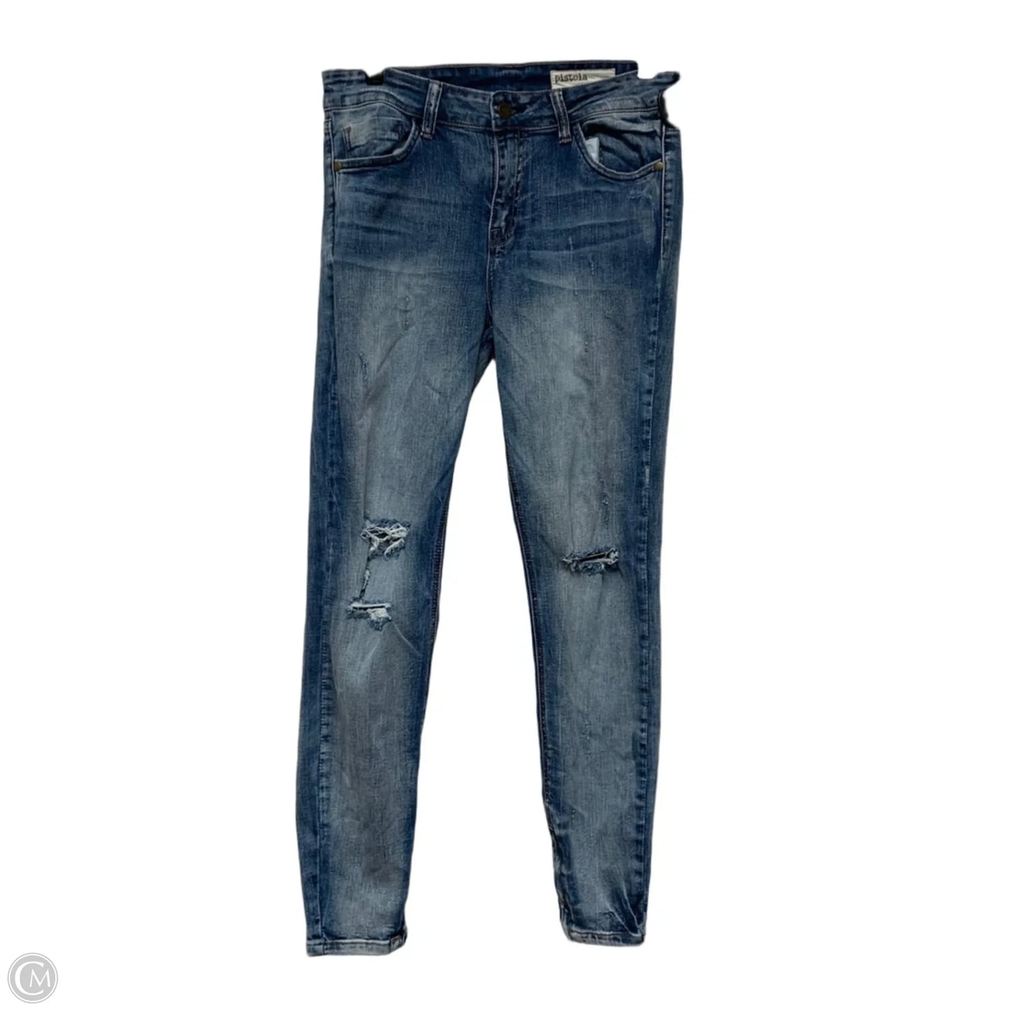 Jeans Skinny By Pistola In Blue Denim, Size: 10