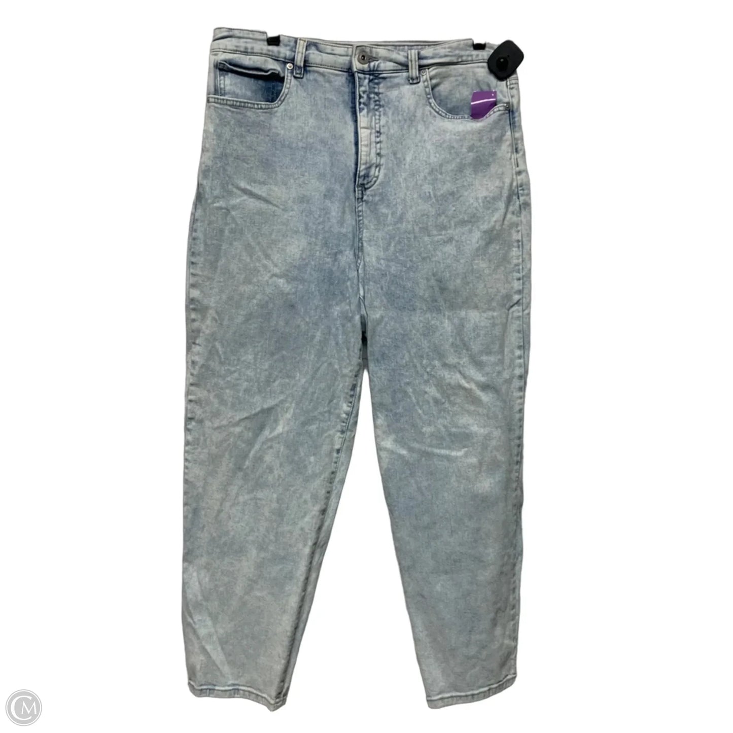 Jeans Boyfriend In Blue Denim, Size: 16