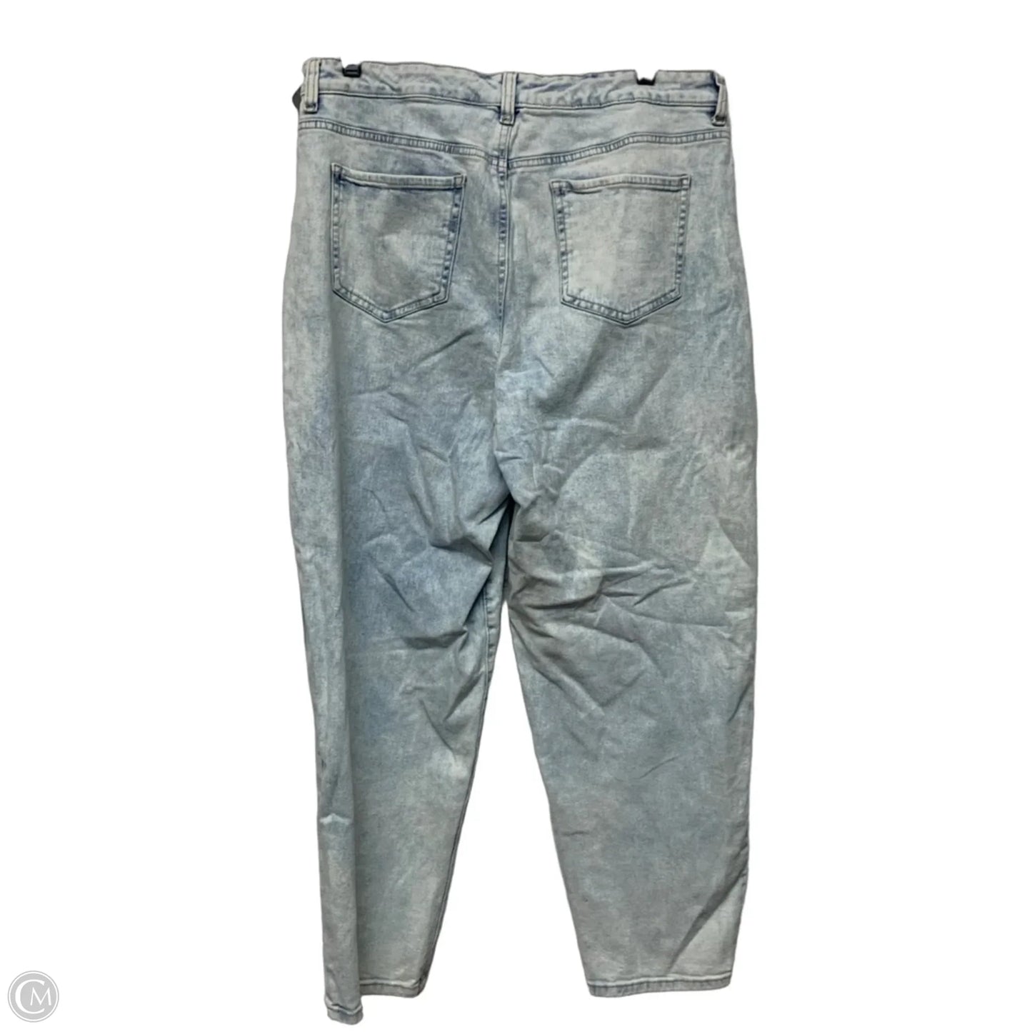 Jeans Boyfriend In Blue Denim, Size: 16
