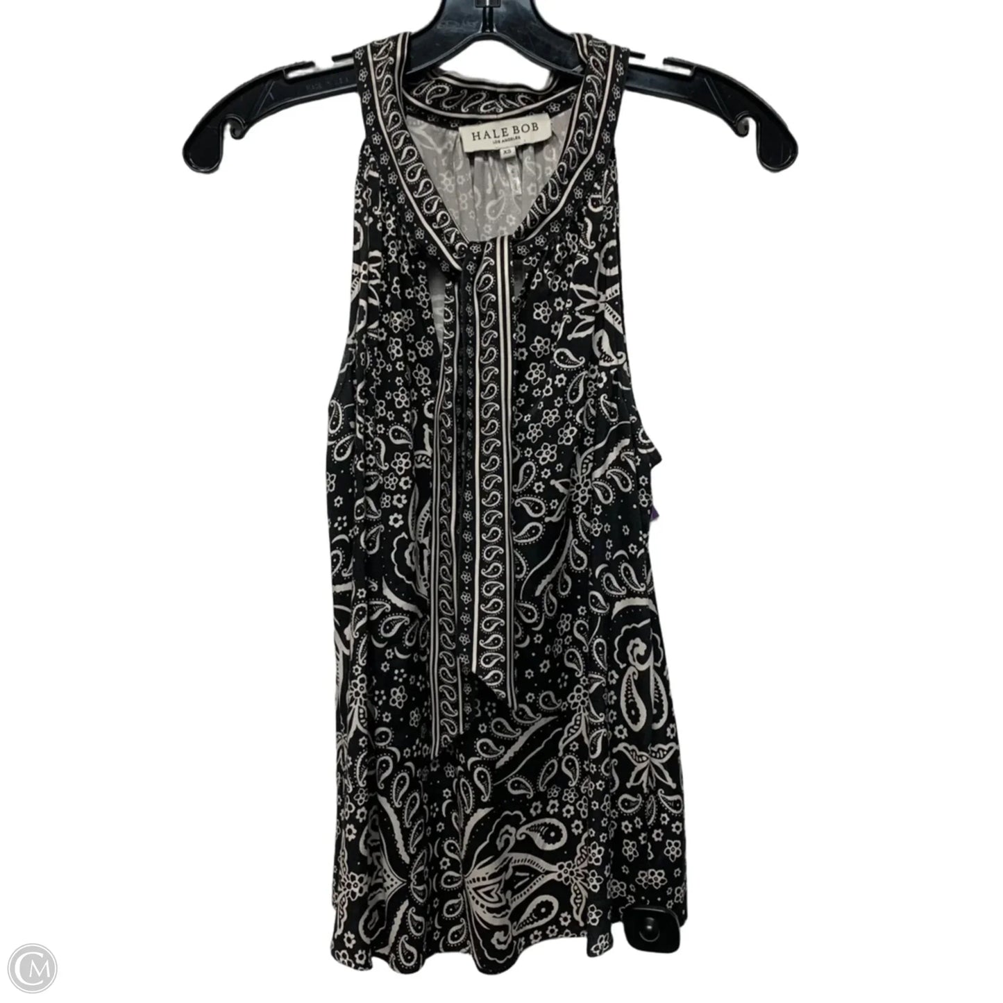 Top Sleeveless By Hale Bob In Black & Cream, Size: Xs