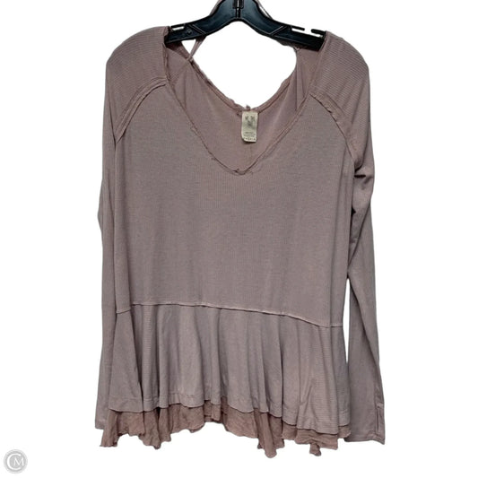 Top Long Sleeve By We The Free In Pink, Size: S