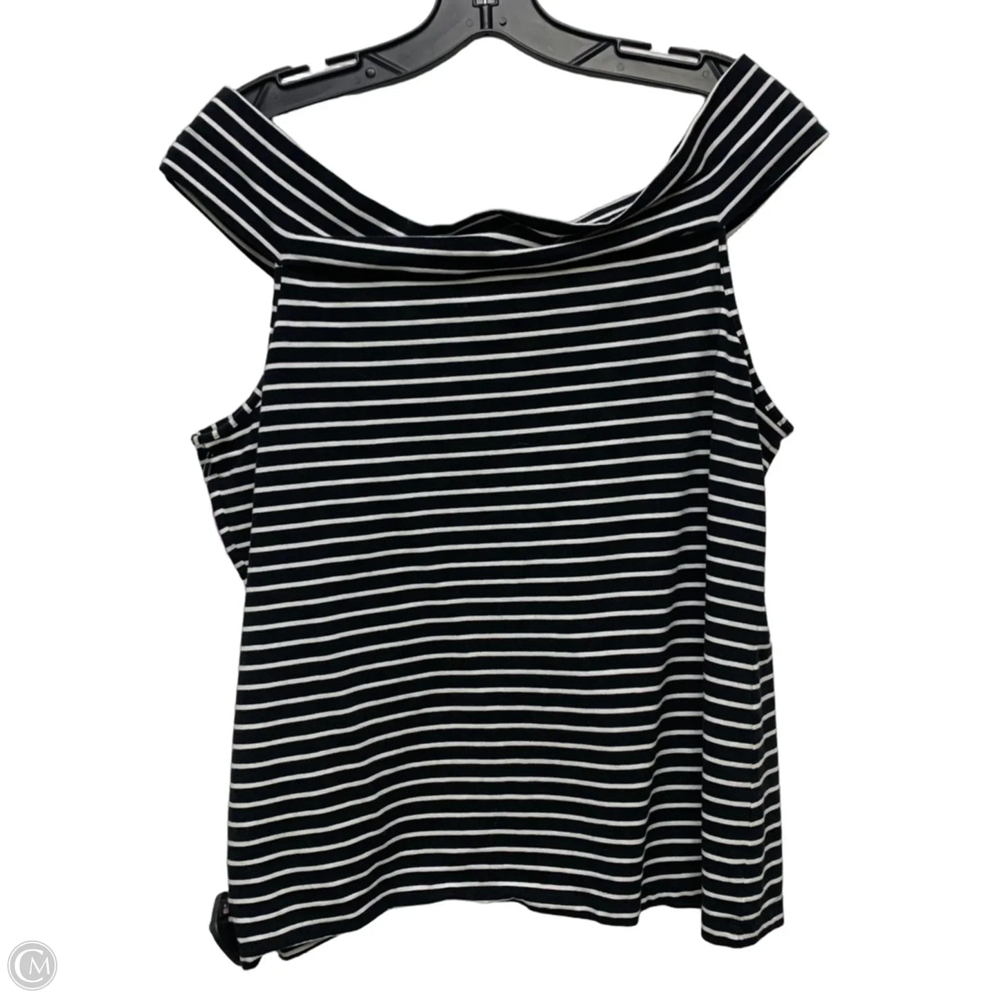 Top Sleeveless By Polo Ralph Lauren In Striped Pattern, Size: Xl