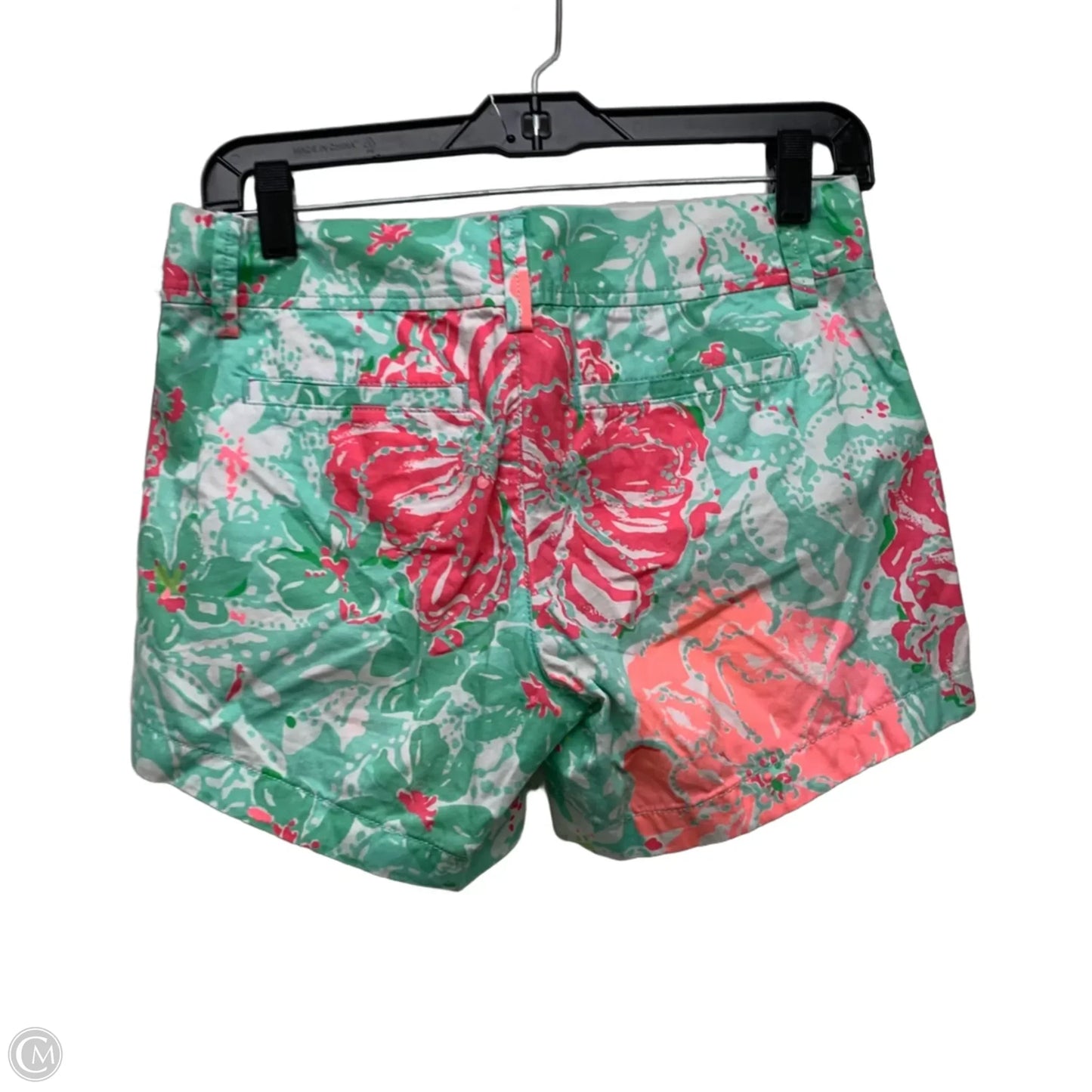 Shorts Designer By Lilly Pulitzer In Green & Pink, Size: 0