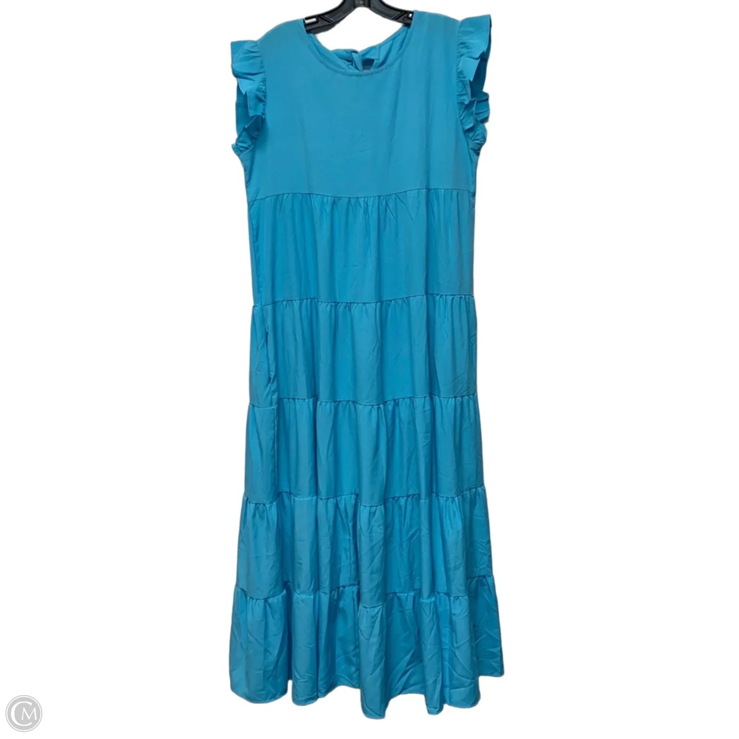 Dress Casual Maxi By Clothes Mentor In Blue, Size: L