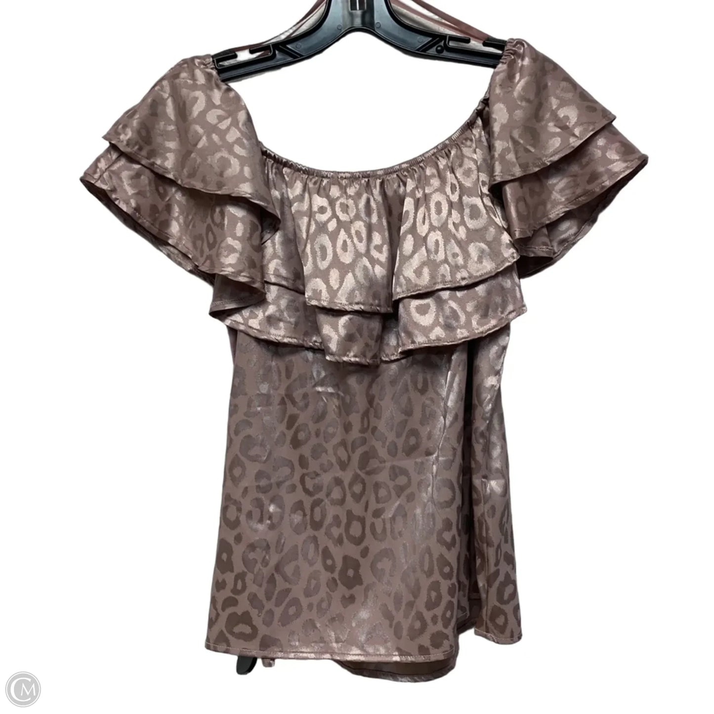 Top Short Sleeve By She + Sky In Purple, Size: L
