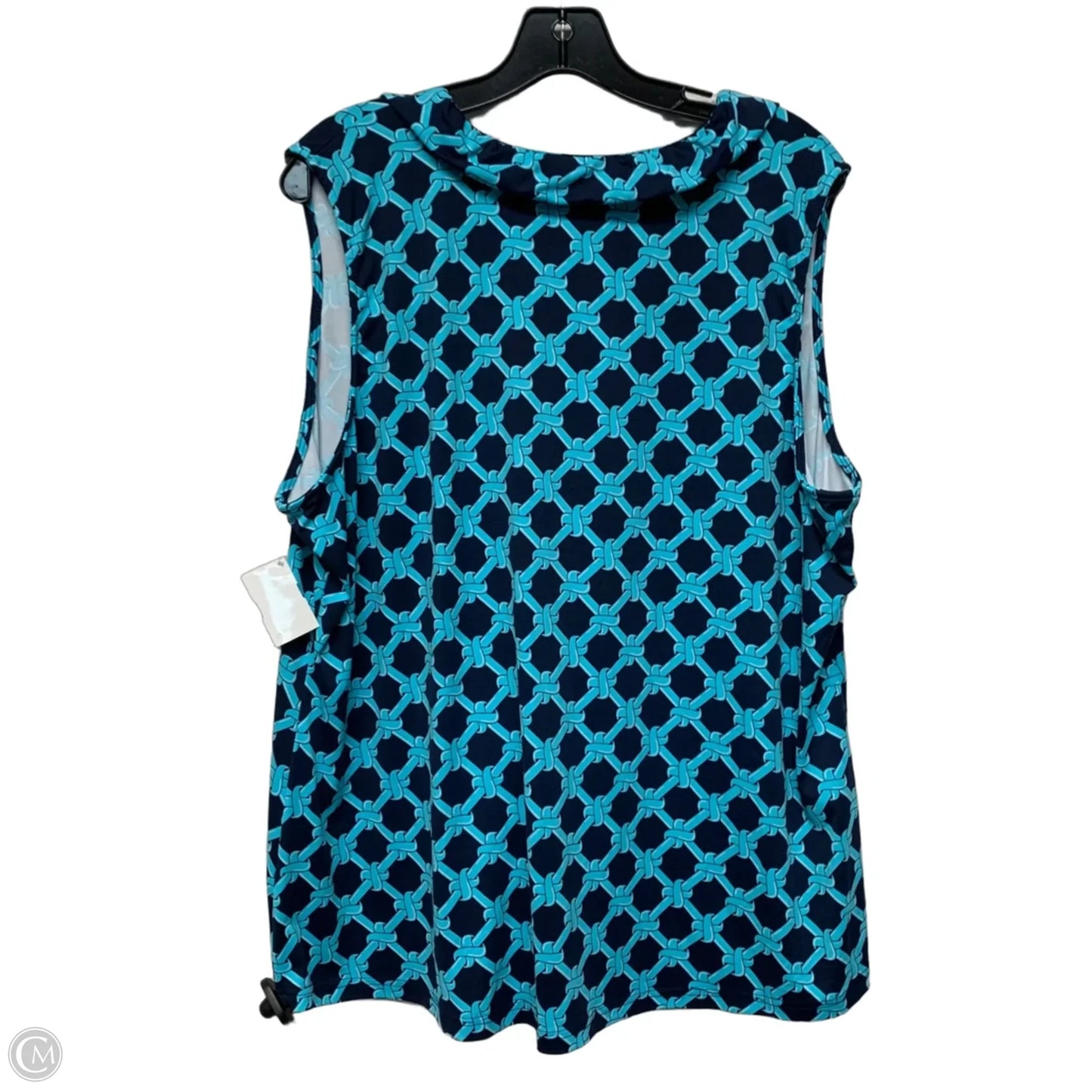 Top Sleeveless By Lulu B In Blue, Size: 1x