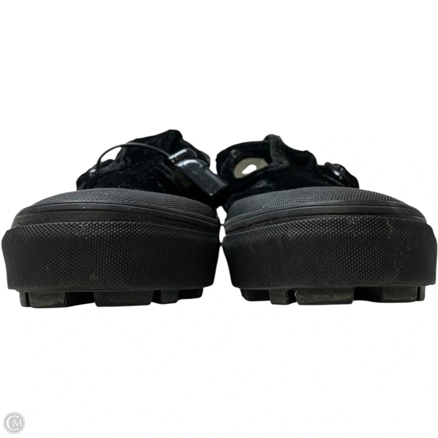 Shoes Flats By Vans In Black, Size: 8