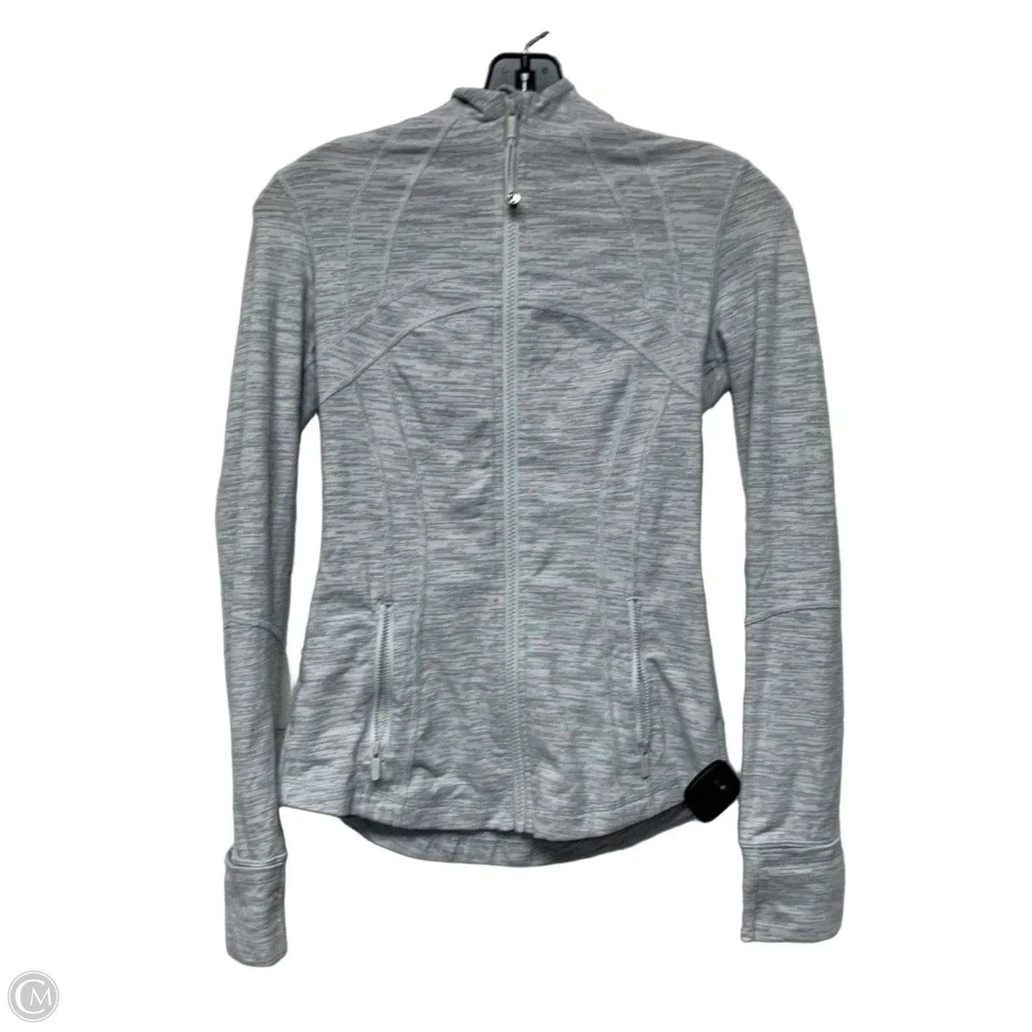 Athletic Jacket By Lululemon In Grey, Size: S