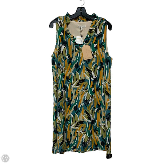 Dress Casual Short By FSL Apparel In Green & Yellow, Size: L