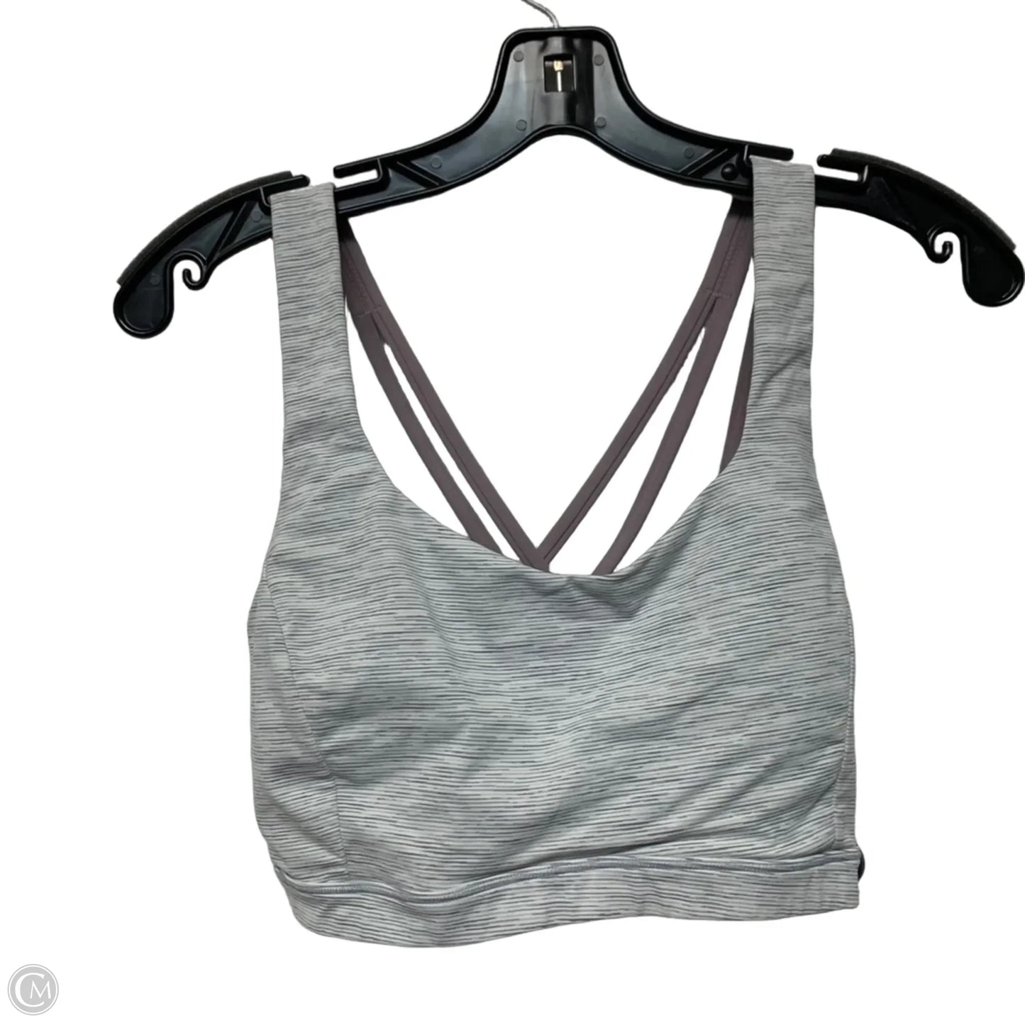 Athletic Bra By Lululemon In Grey, Size: M
