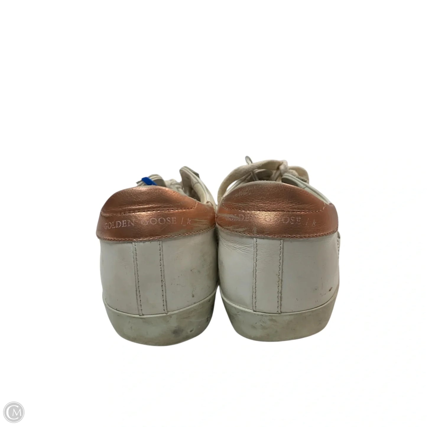 Shoes Luxury Designer By Golden Goose In Pink & White, Size: 7