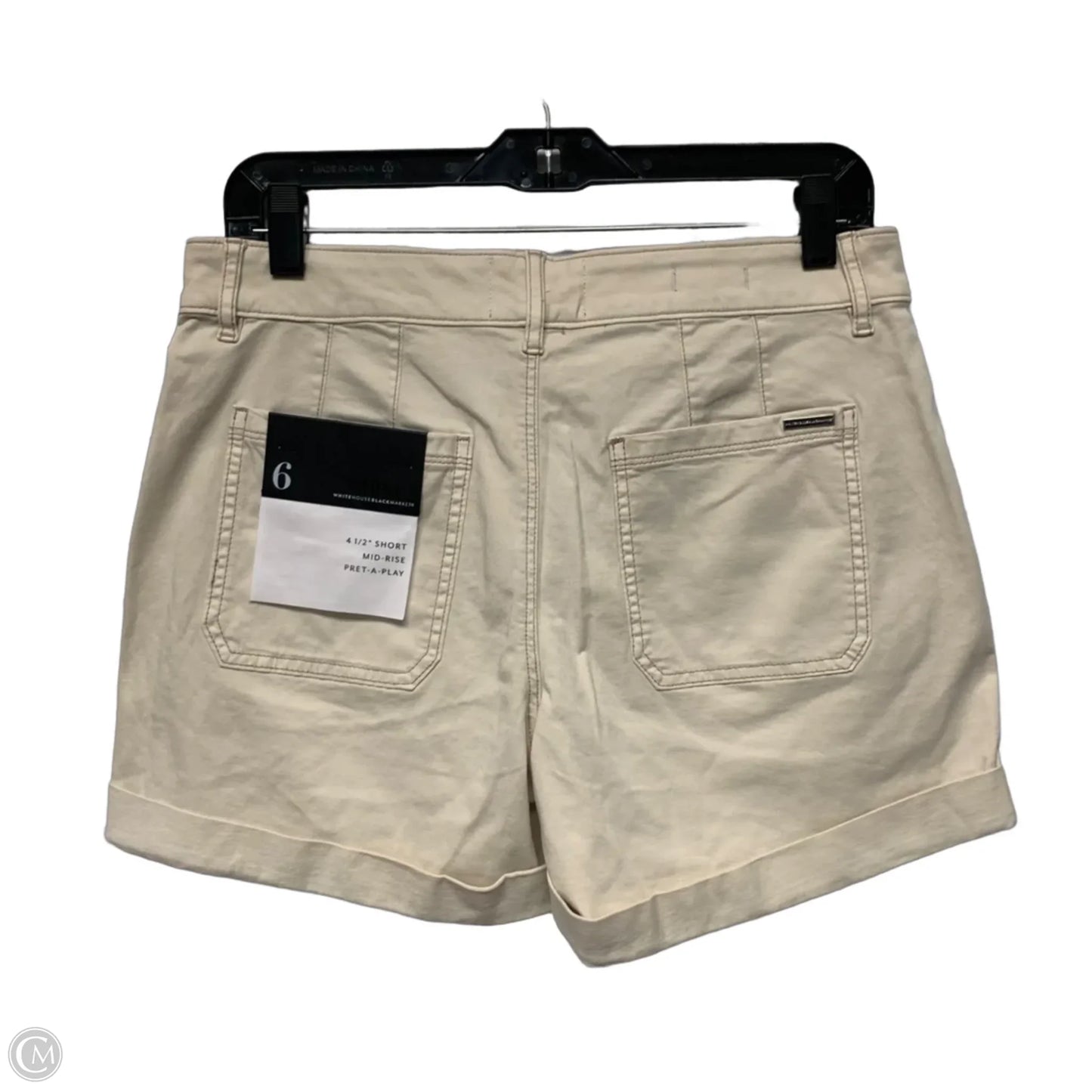 Shorts By White House Black Market In Cream, Size: 6