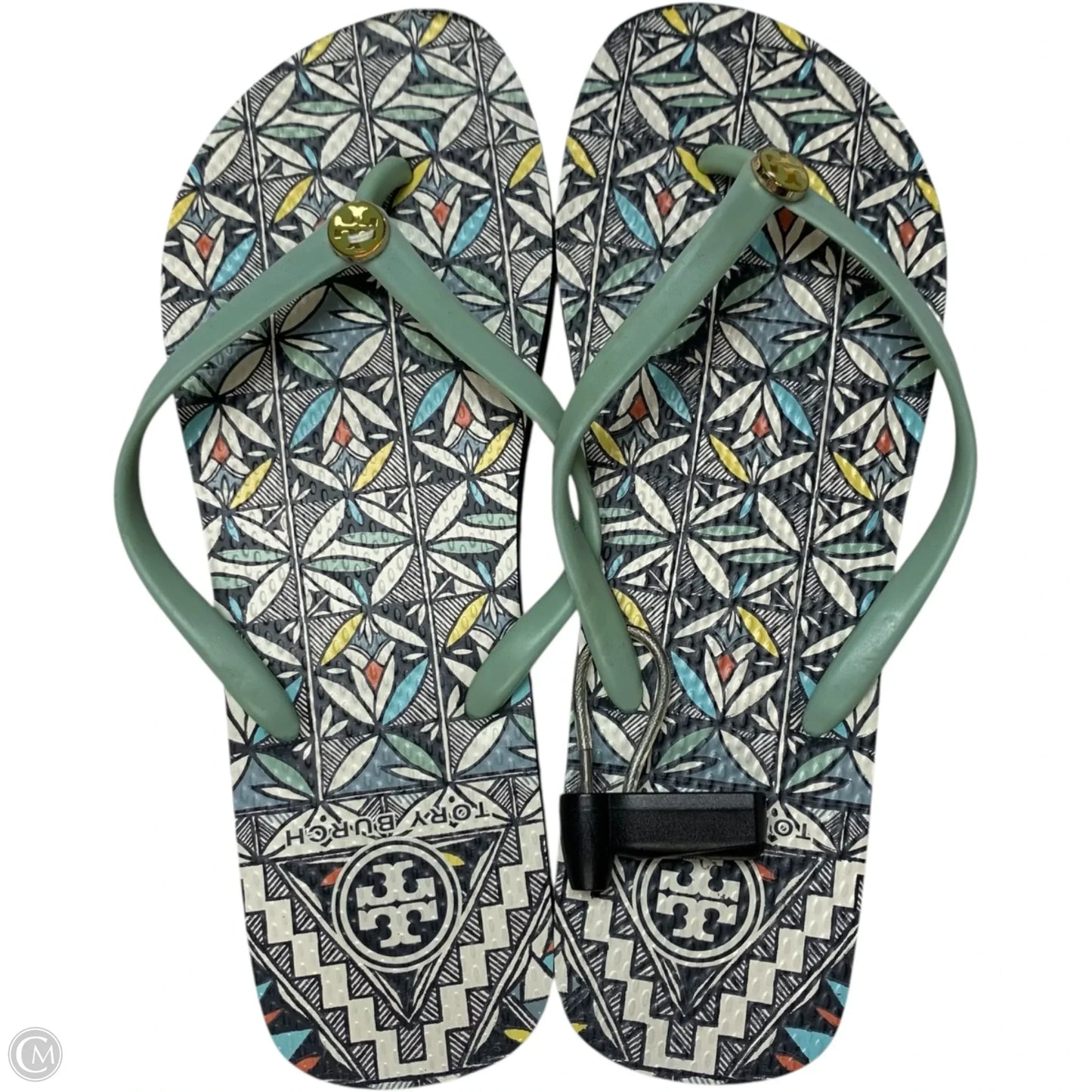 Sandals Designer By Tory Burch In Blue, Size: 8