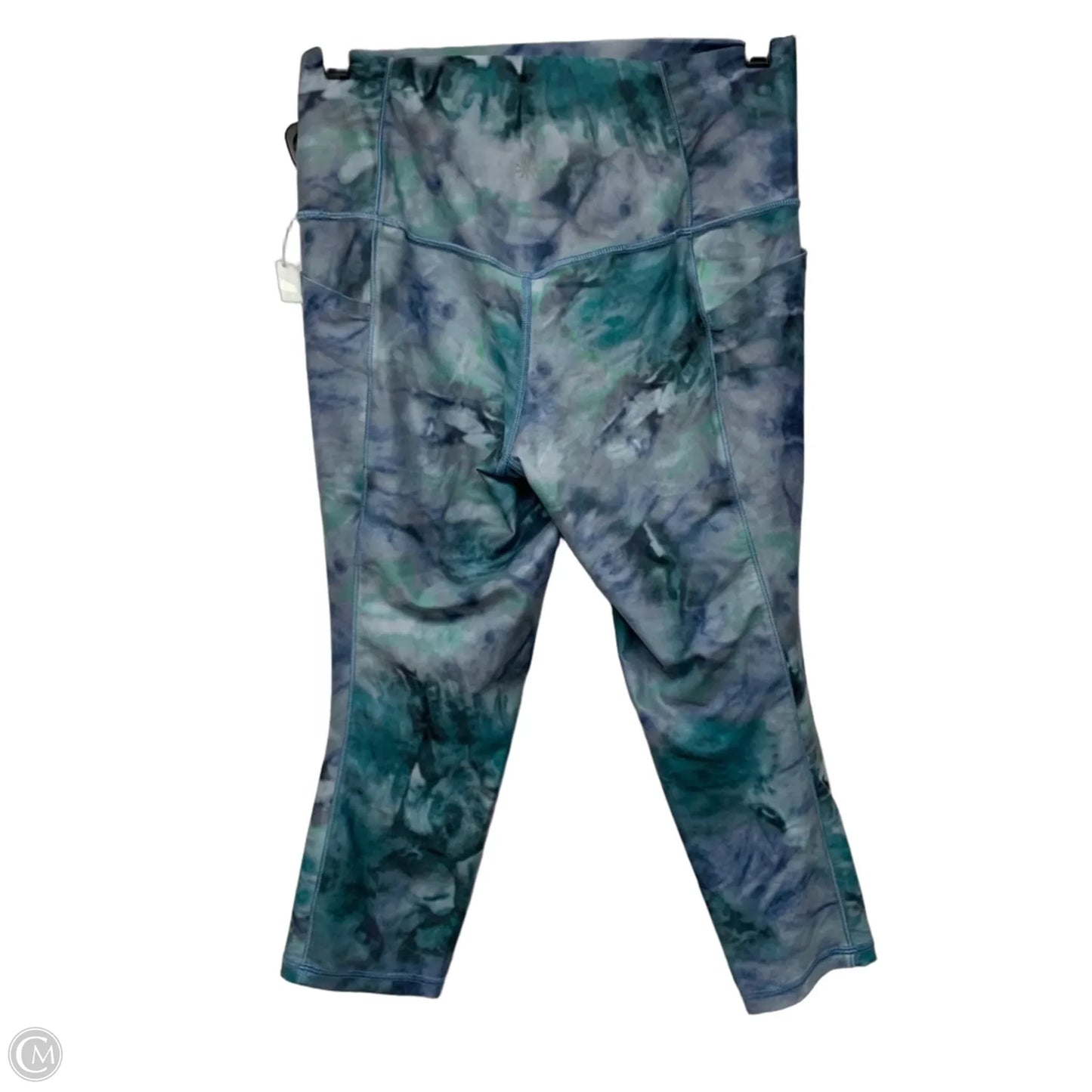 Athletic Leggings Capris By Athleta In Blue & Green, Size: M