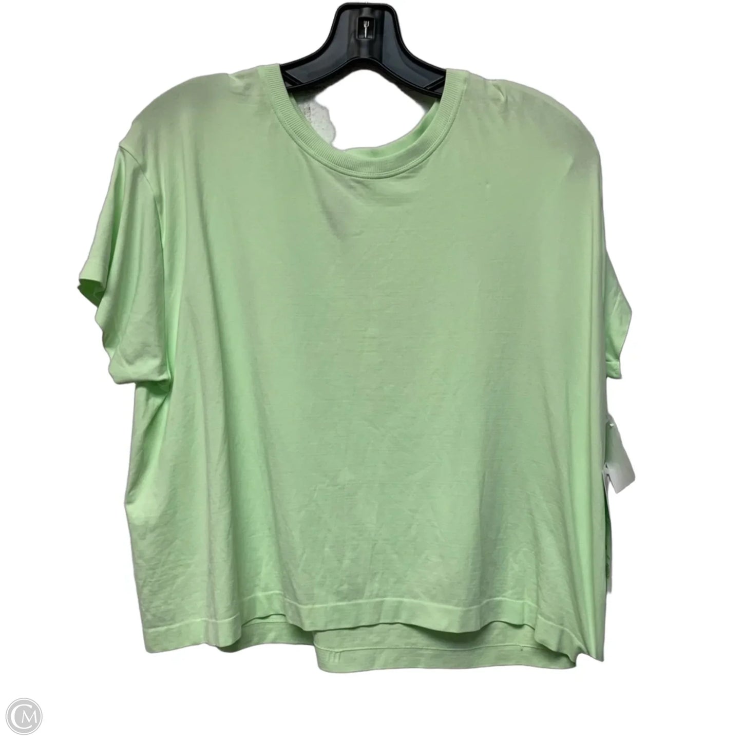 Athletic Top Short Sleeve By Athleta In Green, Size: L