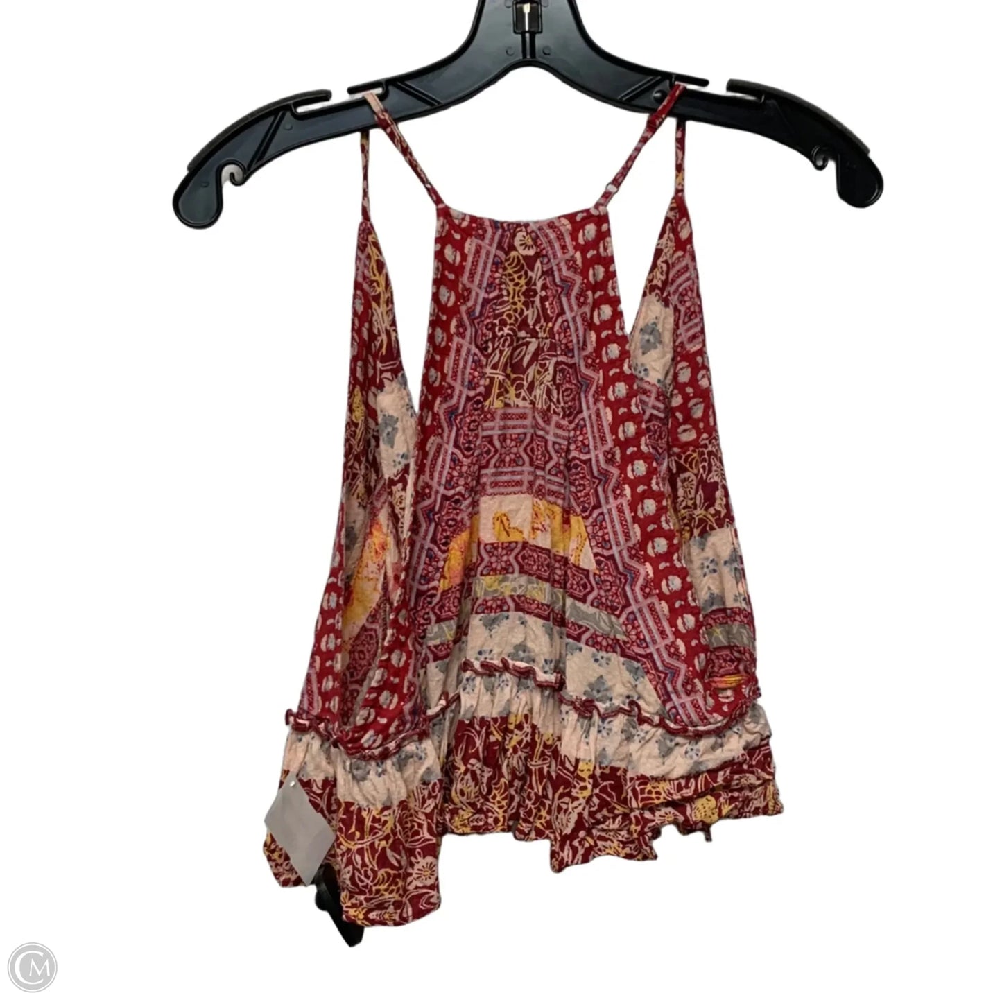 Top Sleeveless By Free People In Pink & Red, Size: S