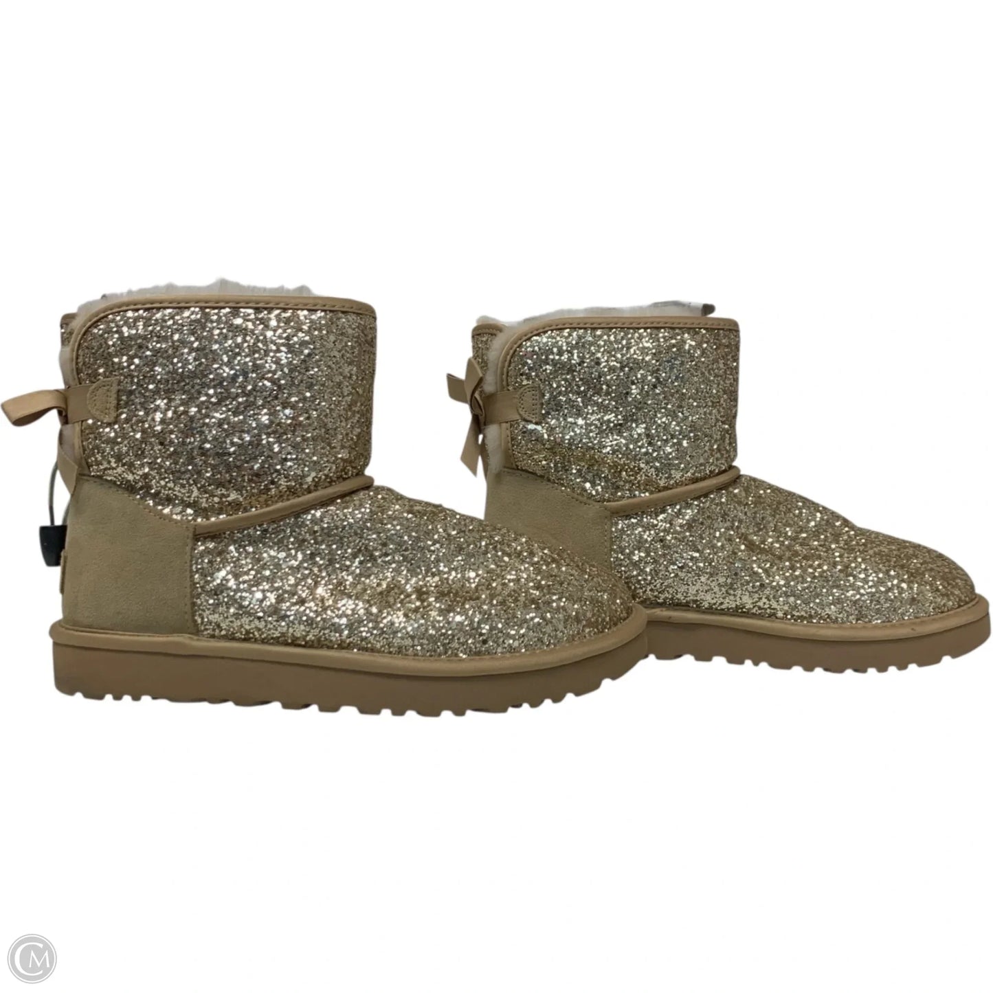 Boots Designer By Ugg In Gold, Size: 8