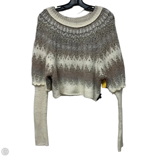 Sweater By Free People In Grey & White, Size: Xs