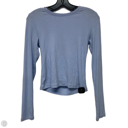 Top Long Sleeve Basic By Gap In Blue, Size: S