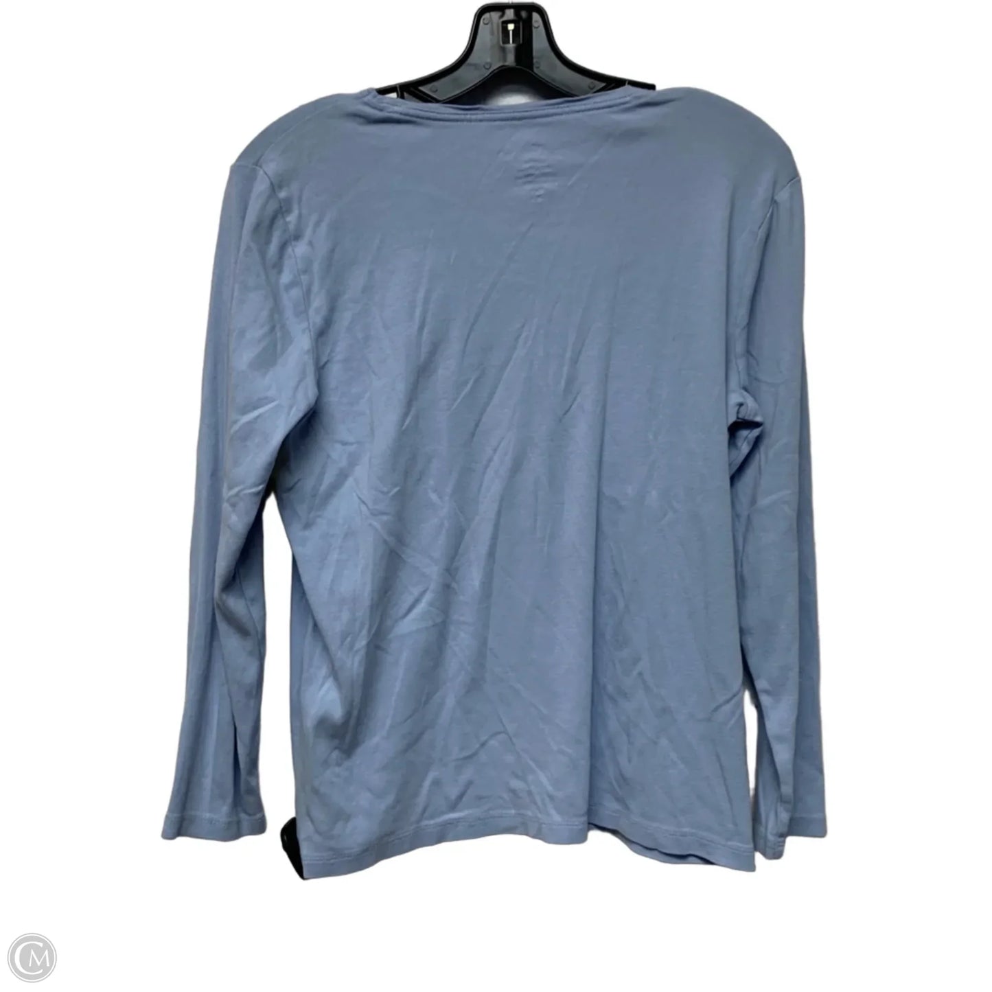 Top Long Sleeve Basic By Chicos In Blue, Size: L