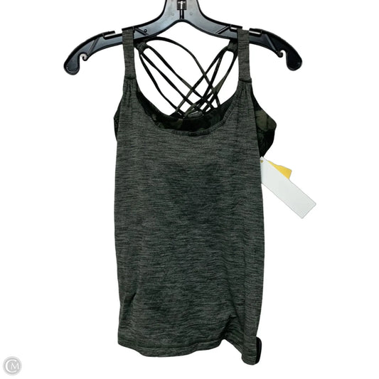 Athletic Tank Top By Lululemon In Green & Grey, Size: S