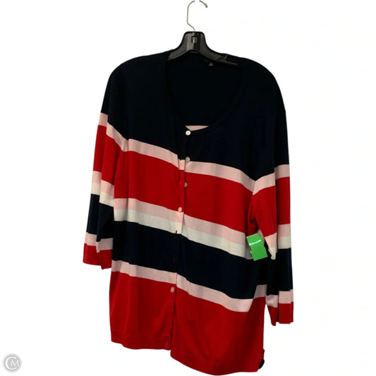 Cardigan By Talbots In Multi-colored, Size: 2x