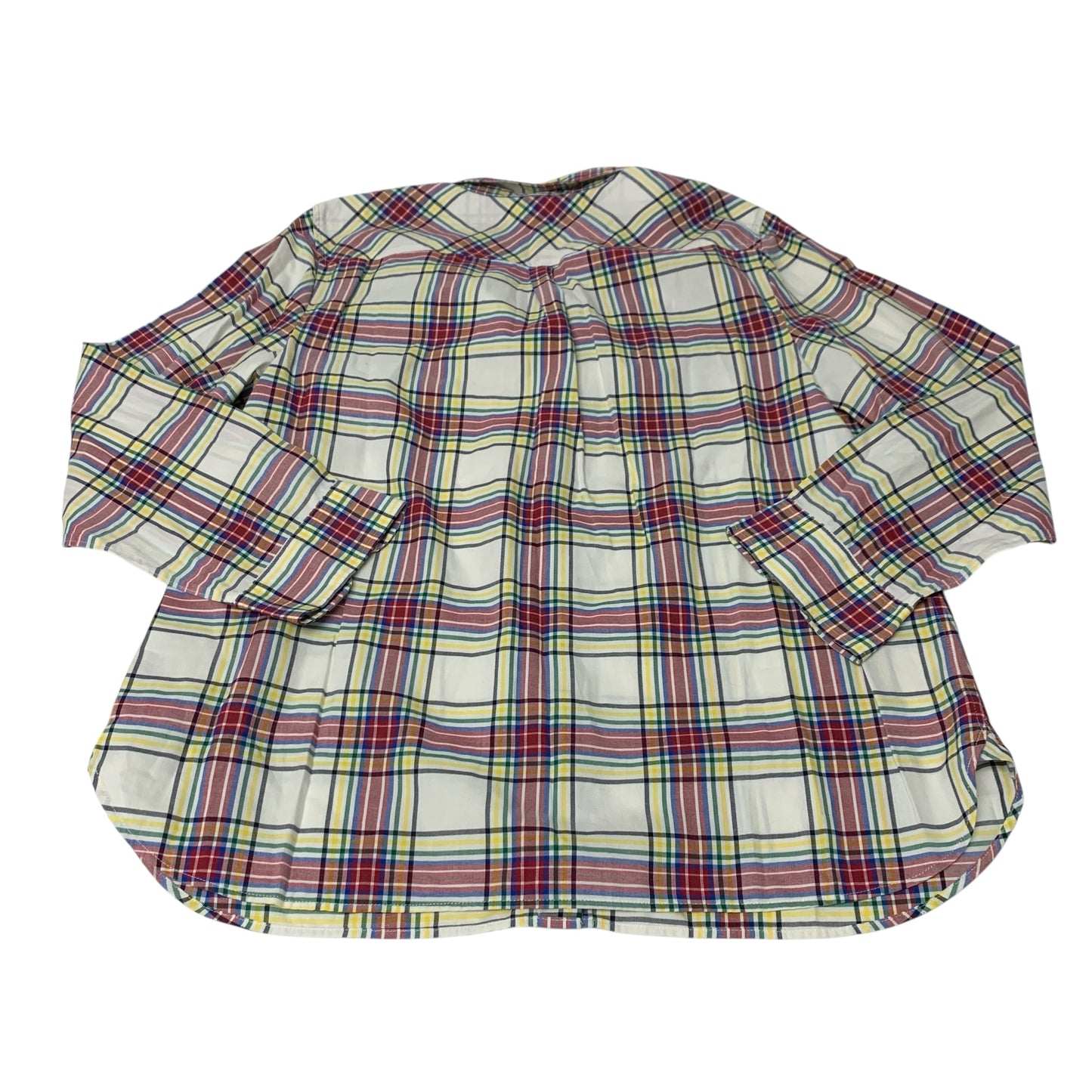Top Long Sleeve By Talbots In Plaid Pattern, Size: Xl