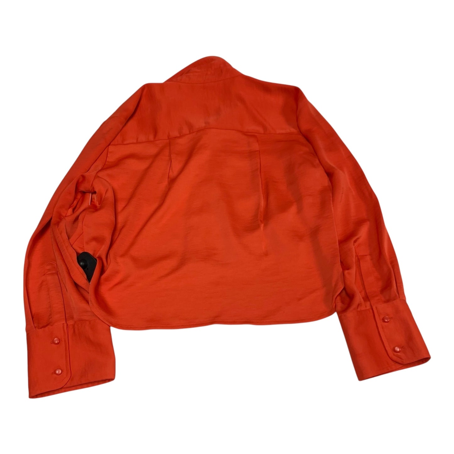 Blouse Long Sleeve By A New Day In Red, Size: S