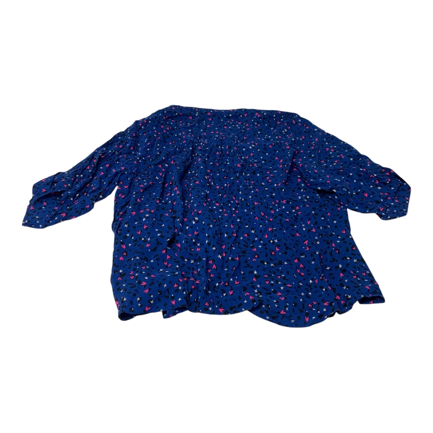 Top Long Sleeve By Torrid In Blue & Pink, Size: 4x