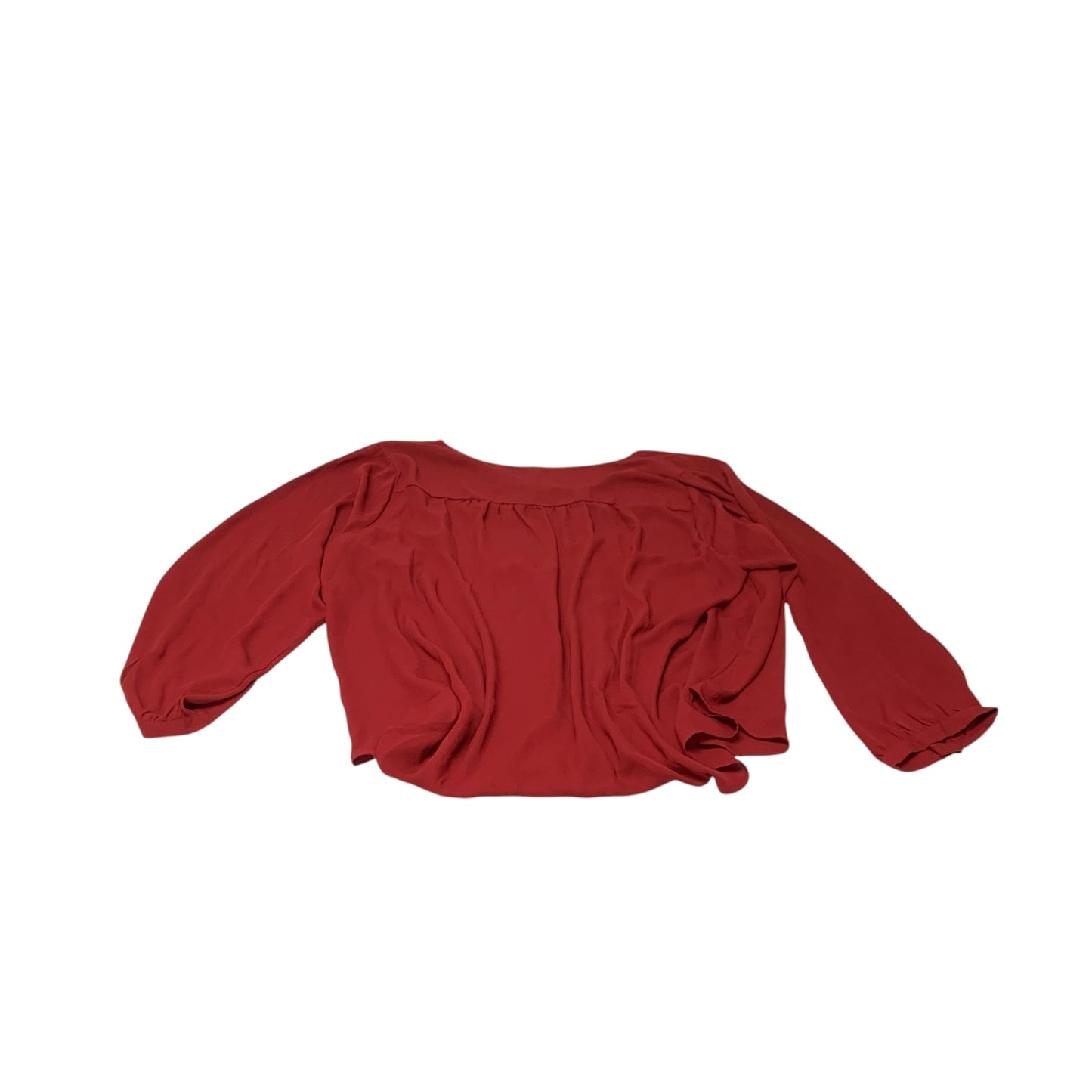 Blouse Long Sleeve By Torrid In Red, Size: 4x