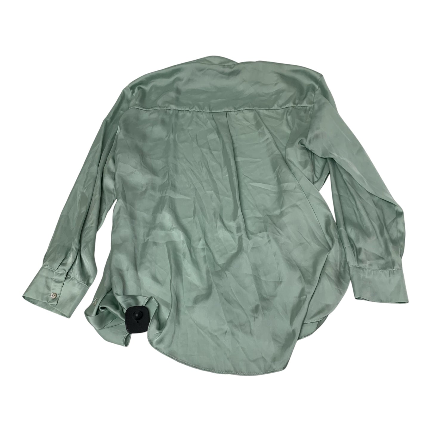 Blouse Long Sleeve By Zara In Green, Size: L