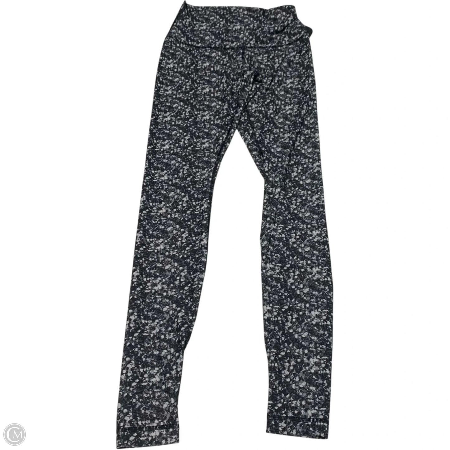 Athletic Leggings By Lululemon In Grey & White, Size: S