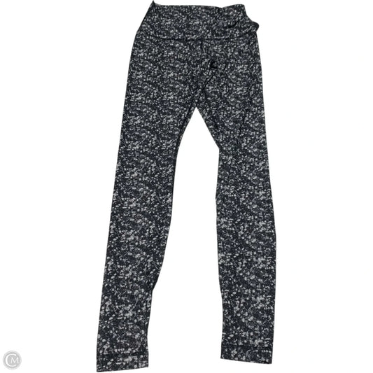 Athletic Leggings By Lululemon In Grey & White, Size: S