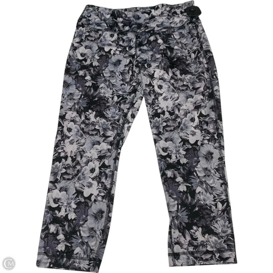 Athletic Leggings Capris By 90 Degrees By Reflex In Black & Blue, Size: M