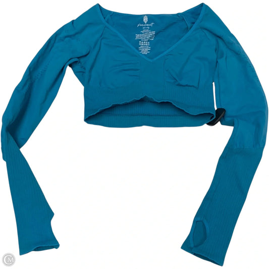 Top Long Sleeve By Free People In Blue, Size: M