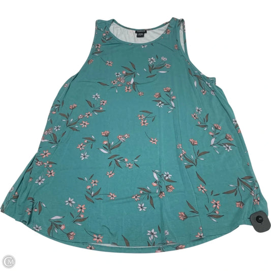 Top Sleeveless By Torrid In Blue & Brown, Size: 1x