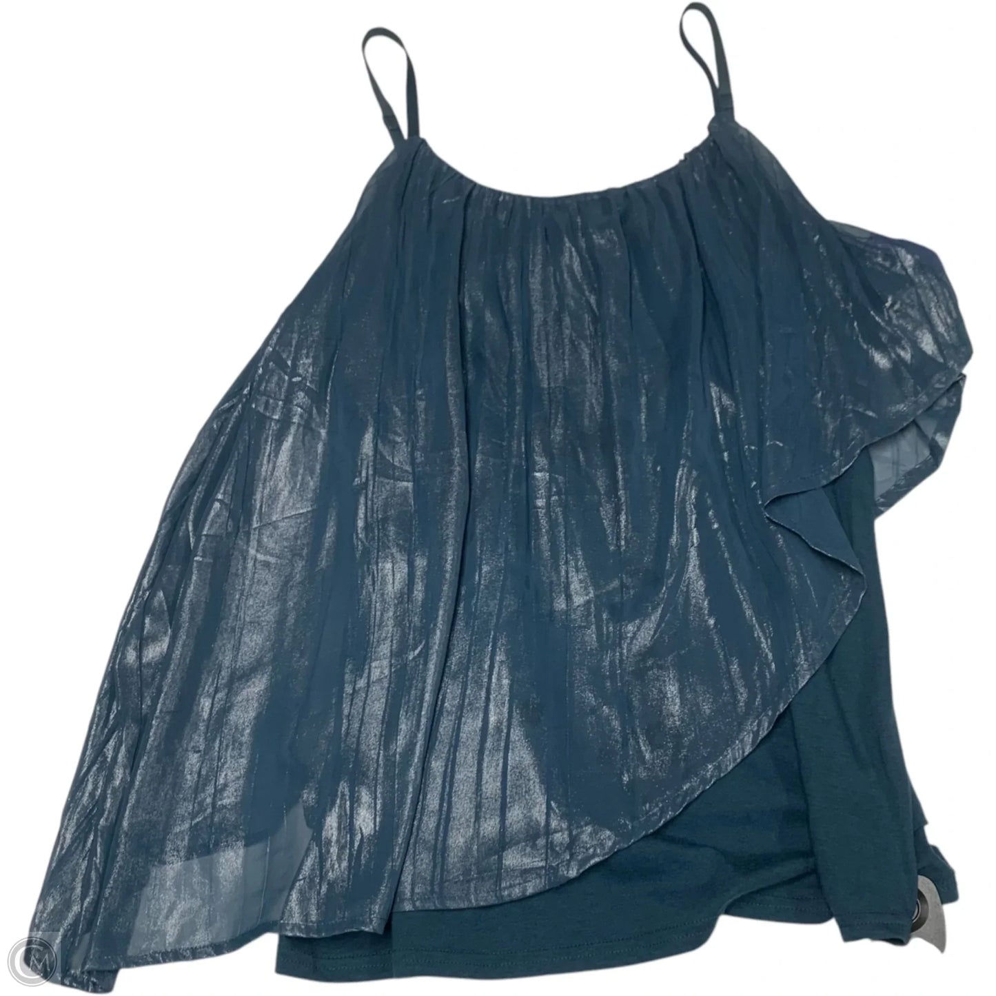 Blouse Sleeveless By Lane Bryant In Blue, Size: 1x