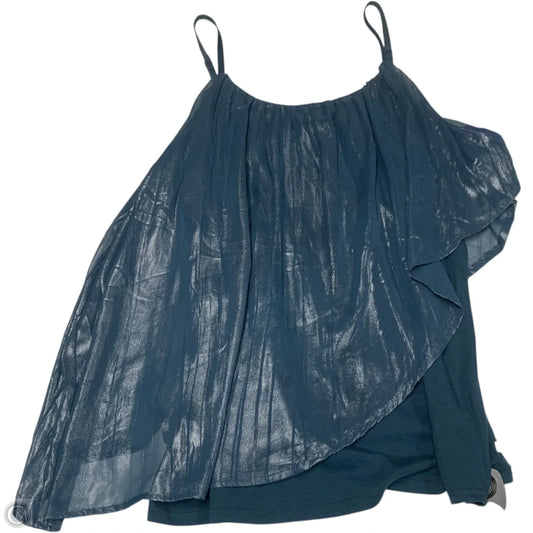 Blouse Sleeveless By Lane Bryant In Blue, Size: 1x