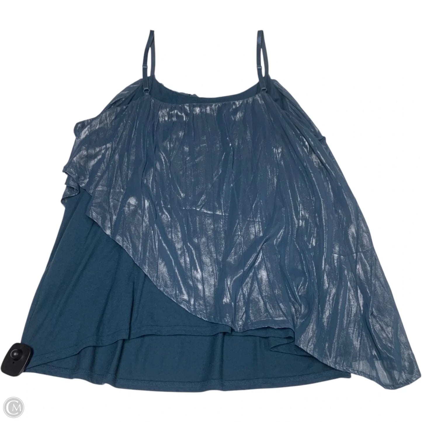 Blouse Sleeveless By Lane Bryant In Blue, Size: 1x