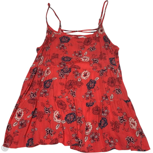 Top Sleeveless By Torrid In Blue & Red, Size: 1x