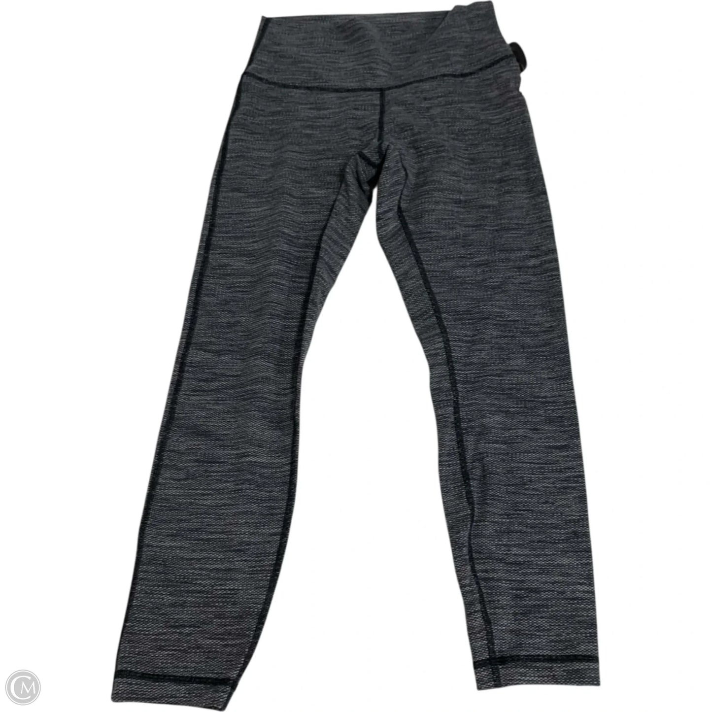 Athletic Leggings By Lululemon In Black & Grey, Size: S