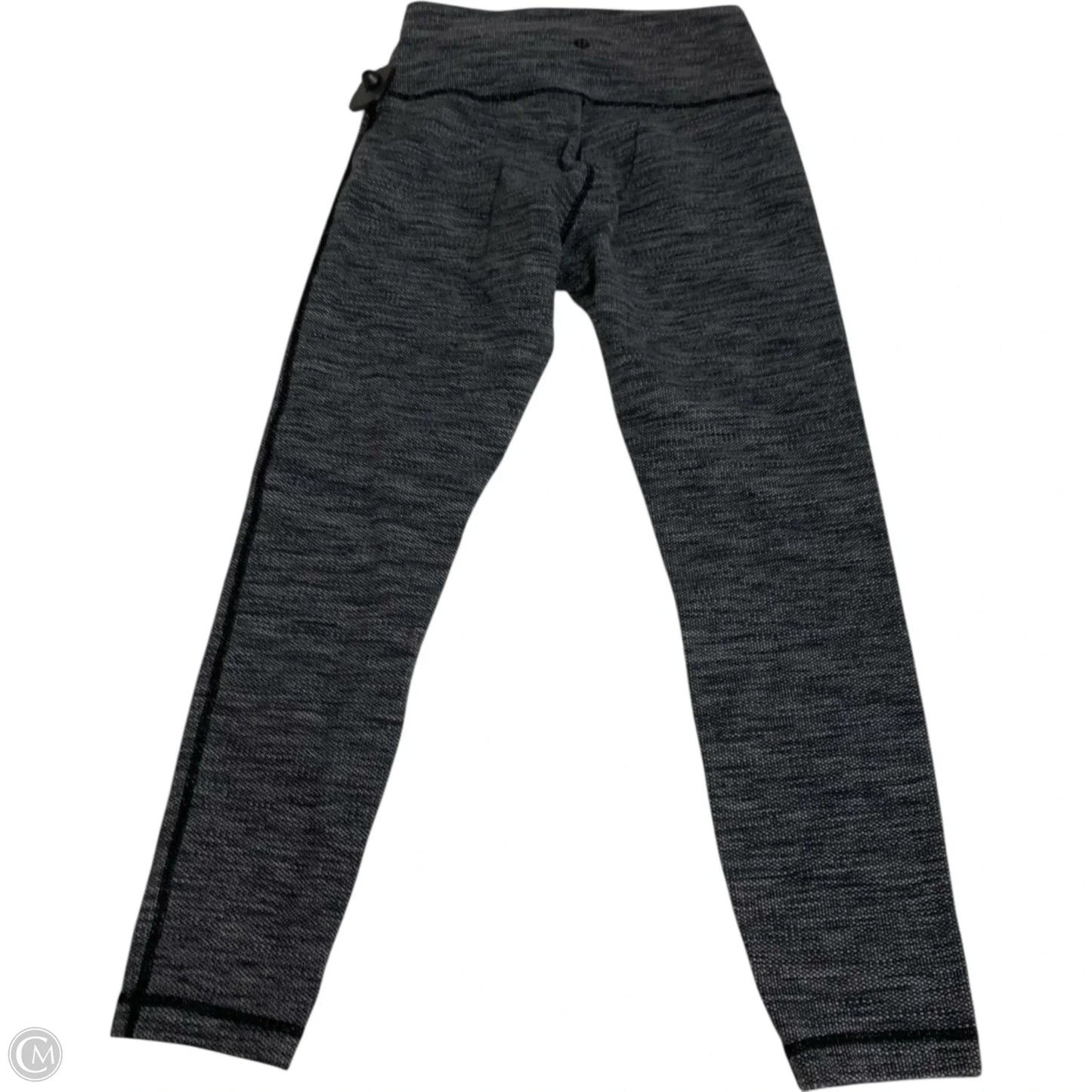 Athletic Leggings By Lululemon In Black & Grey, Size: S