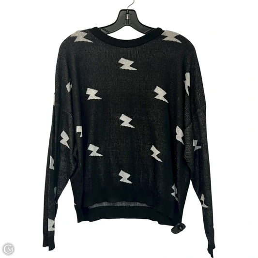 Sweater By Shein In Black & Grey, Size: 3x
