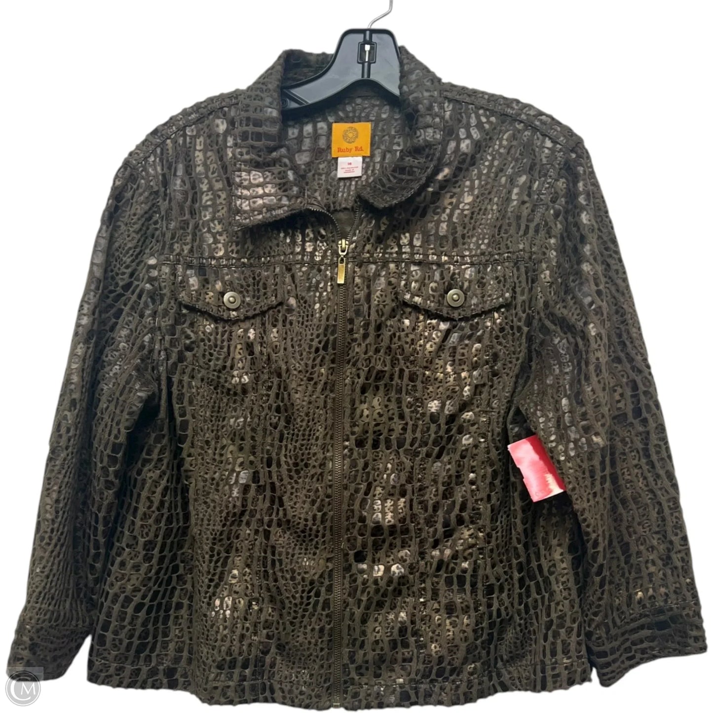 Jacket Other By Ruby Rd In Animal Print, Size: Xl