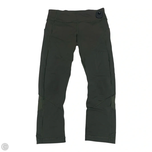 Athletic Leggings Capris By Lululemon In Green, Size: S